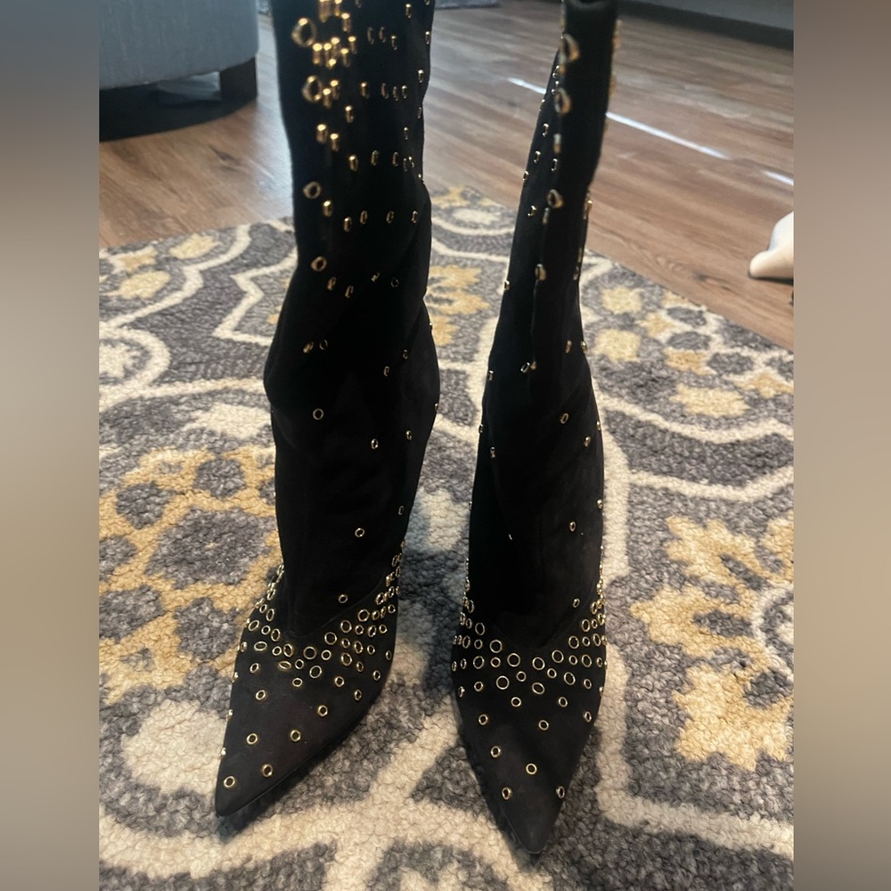 Jimmy Choo embossed suede boots